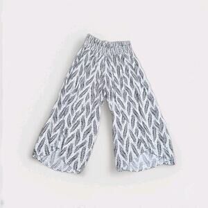 Ethyl Clothing Black And White Palazzo Pants Women's Loose Summer Lounge Size 6
